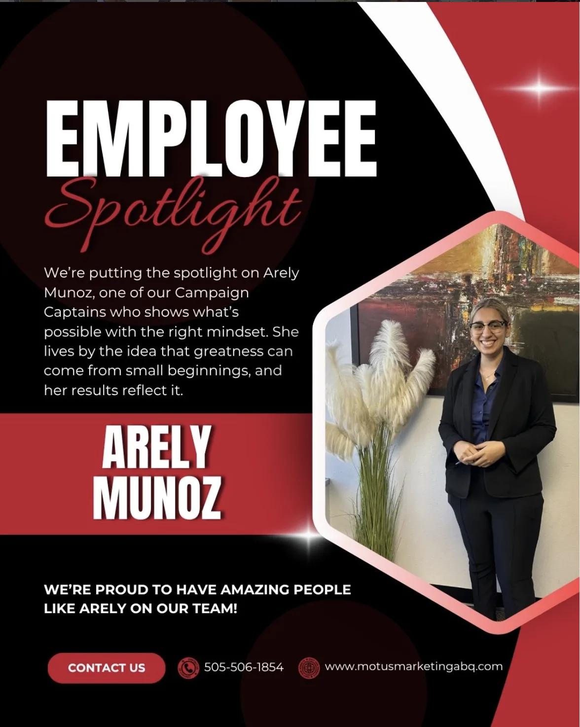 Employee Spotlight — Arely Munoz, Motus Marketing