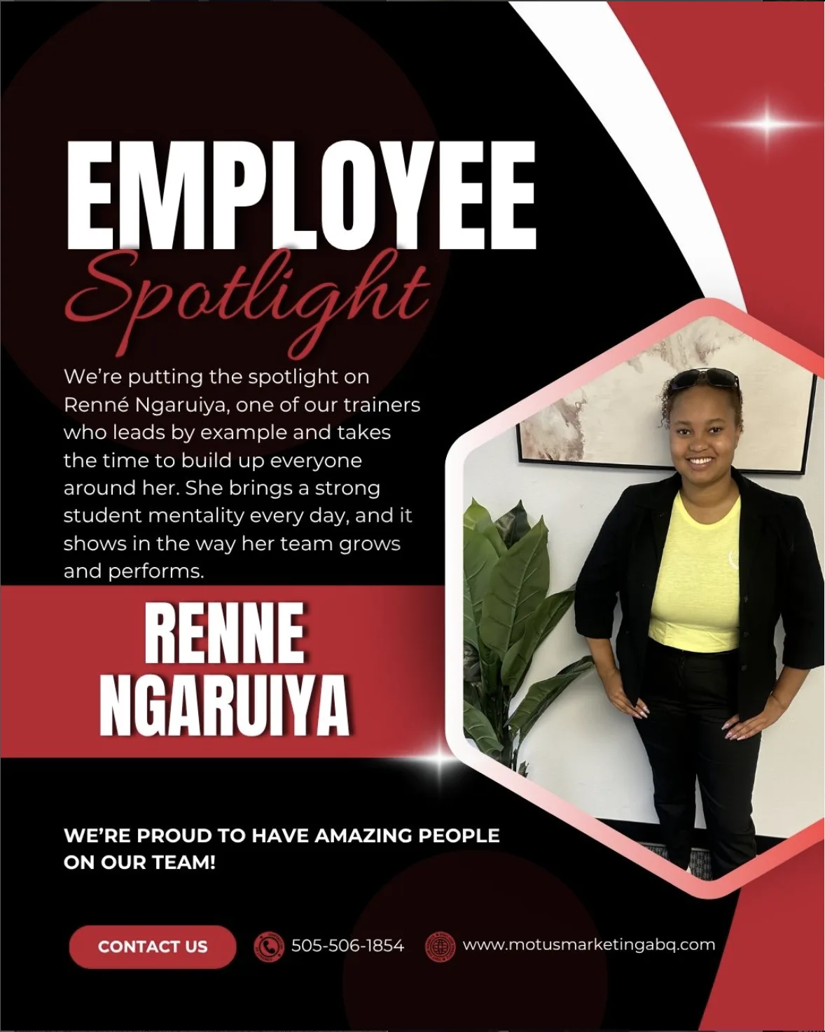 Employee Spotlight — Renne Ngaruiya, Motus Marketing